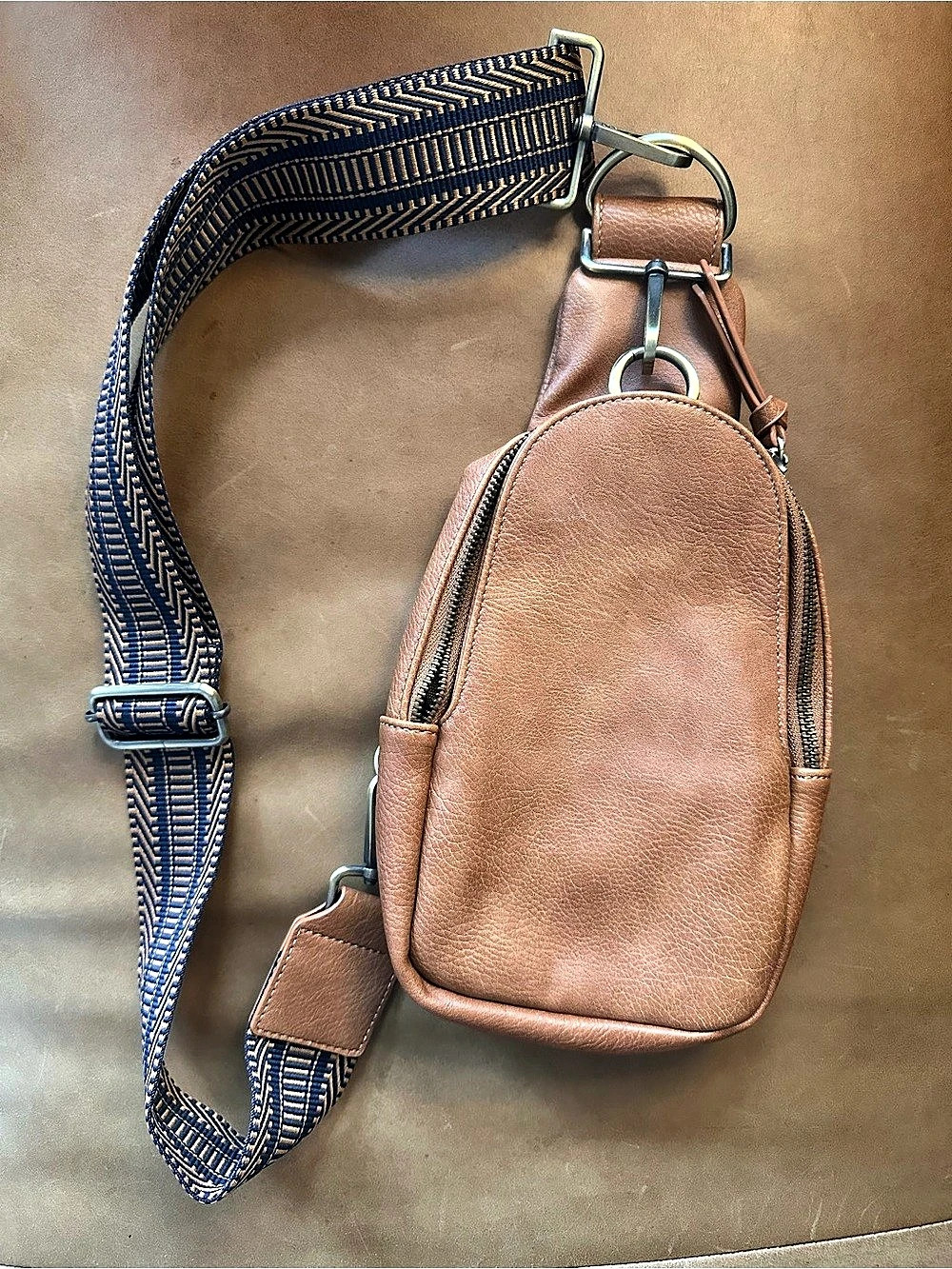 Urban Originals x Anthropologie Liberty Sling Bag Brown Camel Crossbody